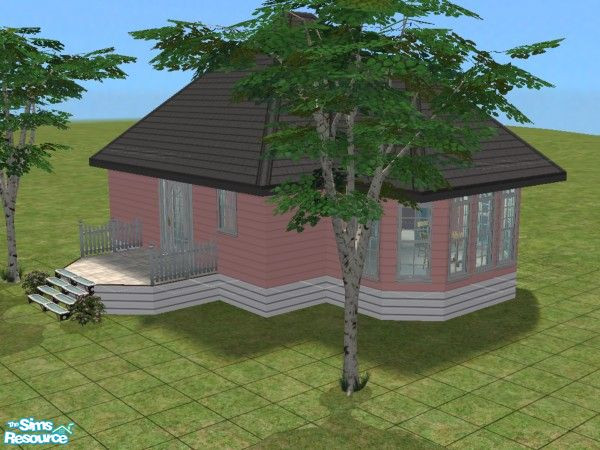 Sims 2 — Marshmallow !!! by Helena — This is a beauty rose house for two Sims, which like to eat marshmallow.