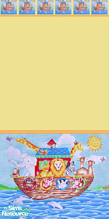 Sims 2 — Two by Two yellow4 by oldmember_knikkee — Just one of my Noah's ark wallpaper. This pattern is done in 4
