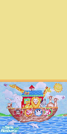 Sims 2 — Two by Two yellow1 by oldmember_knikkee — Just one of my Noah's ark wallpaper. This pattern is done in 4