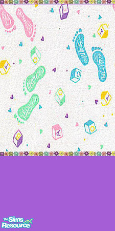 Sims 2 — Baby Steps8 by oldmember_knikkee — This wallpaper comes in 4 different colors and a few designs...Designed by