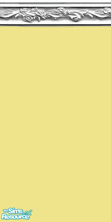 Sims 2 — Yellow with Rose Moulding by oldmember_cndygrl2 — Enjoy!