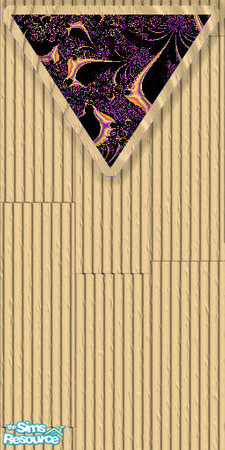 Sims 2 — Pine wall with jazzy fabric inlay by buntah — This is the wall paneling for my Home Office set.