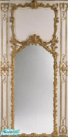 Sims 2 — Castle mirrorwall by The_Unicorn — it looks like a mirror and it could be, but it useble allover the room, it