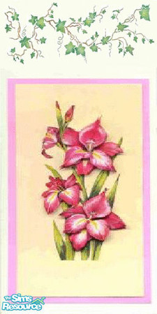 Sims 2 — orgidee wall by The_Unicorn — if you like flowers