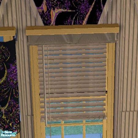 Sims 2 — Wooden blinds by buntah — These are the pinewood blinds for my Home Office set.