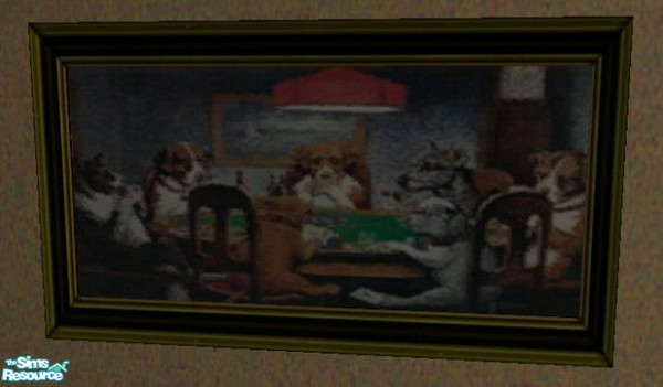 The Sims Resource Painting Dogs Playing Poker