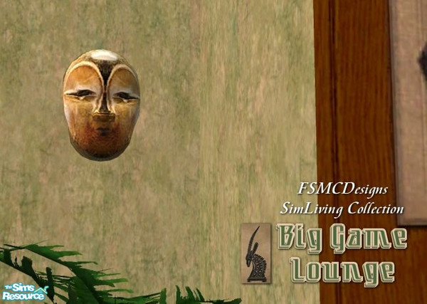 Sims 2 — FSMCDESIGNS BGL Maasui Mask by FSMCDESIGNS — Part of my Big Game Lounge Collection. Enjoy, Michael