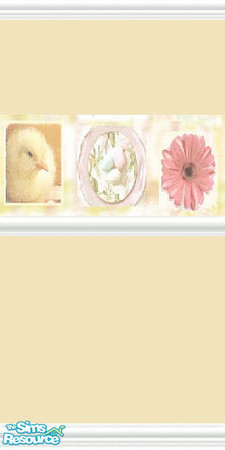 Sims 2 — easter kitchen by The_Unicorn — a yellow coloured wall for the kitchen