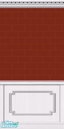 Sims 2 — Bricked Paneling by kuffstr — Real bricks under the paneling to give the home more "texture"