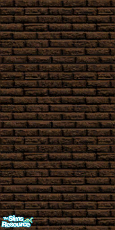 Sims 2 — Dark Brown Brick by LingTina — Enjoy this dark brown brick. Made by LingTina