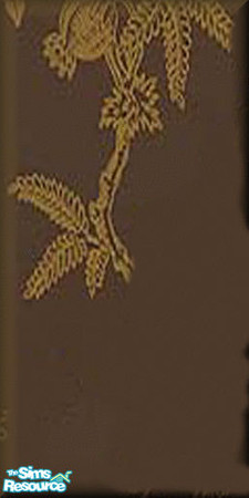 Sims 2 — Bronze and Black Flower Paneling by SpunkyBel — Perfect in any den or living room. Minimal costs with champagne