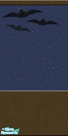 Sims 2 — Starry Night Wall 08 by KittenKiss — This set is a little unique - you don't use just one wall but intermix them