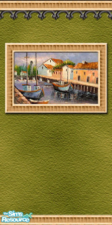 Sims 2 — Olive Venetian Wall 2 by Simaddict99 — Gorgeous Venetian textured wall with intriguing architectural detail,