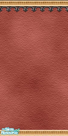 Sims 2 — Terracotta Venetian Wall 1 by Simaddict99 — Gorgeous Venetian textured wall with intriguing architectural detail