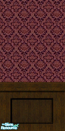 Sims 2 — Fancy bedroom burgandy wall by Cori27 — part of the fancy bedroom set