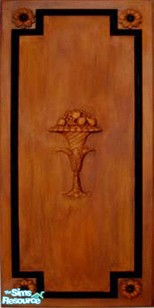 Sims 2 — Biedemier wall by ljkane — Paneling with scroll and detali