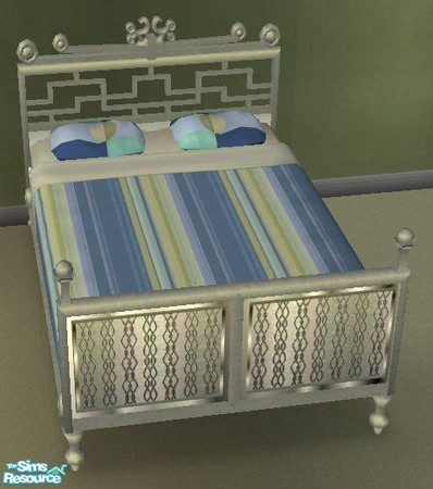 Sims 2 — Porcelain Silo Bedding by TSR Archive — Striped bedding for the Porcelain Silo bedroom. 