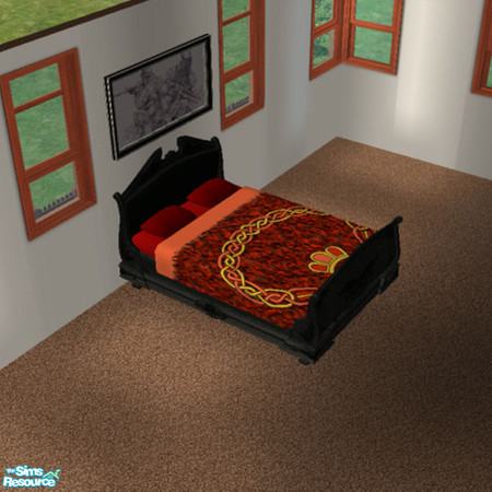 Sims 2 — Celtic Bed #4 by Irish Pride — Irish Pride Interiors is proud to present the Celtic Bed Collection...Sheet set