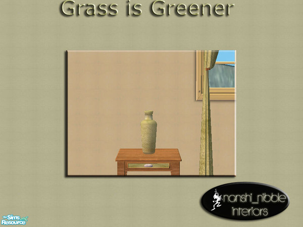 Sims 2 — Grass is Greener vase by TSR Archive — Vase from the grass is greener set