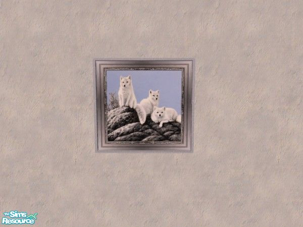 Sims 2 — Painting - Foxes by Bitzybus — Painting to go with the Arctic Living set. 