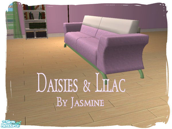 Sims 2 — Daisies & Lilac - Sofa by Jasminevs81 — A comfortable sofa for your sims to lounge on! Part of the Daisies