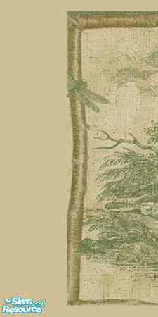 Sims 2 — Duck Mural - Dk Cream 1 of 3 by Dark_Design — Duck Mural on a Cream Background 