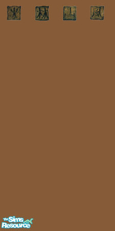 Sims 2 — Chinese Symbol Border by Dark_Design — Three Parts Part One: Basic Brown Paint with a Chinese Symbol Border Part
