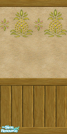 Sims 2 — Country Comfort Stenciled Pineapple Wall by Nikki041498 — In early America the Pineapple was the symbol of Home