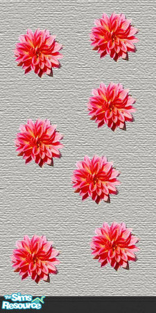 Sims 2 — Rosy colored floral wallpaper by buntah — This is the wallpaper for my Oh So Rosey Bathroom set.