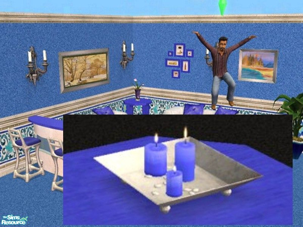 Sims 2 — Candles - Base by LaLunaRossa72 — White base for candles