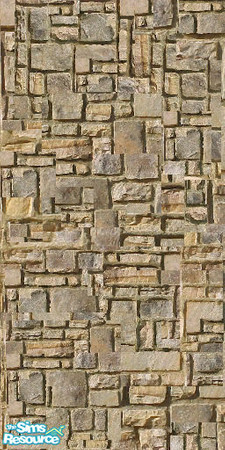 Sims 2 — stone/brick wall by Cori27 — part of the stone/brick set