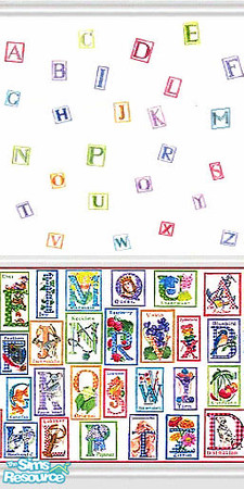 Sims 2 — Alphabet 1 by Lorah — By Lorah