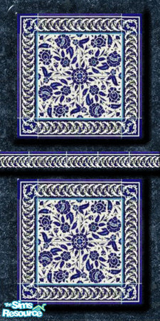 Sims 2 — Charming Wall by Purpleto280 — This charming wall paper has matching flooring to go with it, calming tile and