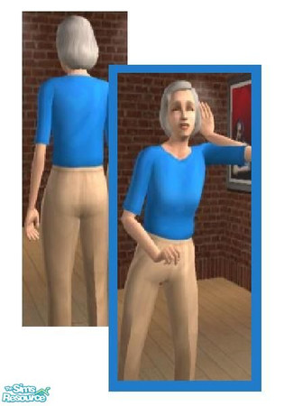 Sims 2 — blue by corre_corre — An everyday blue shirt.