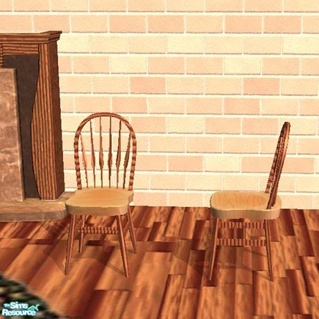 Sims 2 — Country kitchen chair by buntah — This is the chair for my Country Copper Kitchen set.