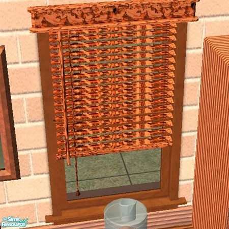 Sims 2 — Copper Venetian Blinds by buntah — These are the copper venetian blinds for my Country Copper Kitchen set.