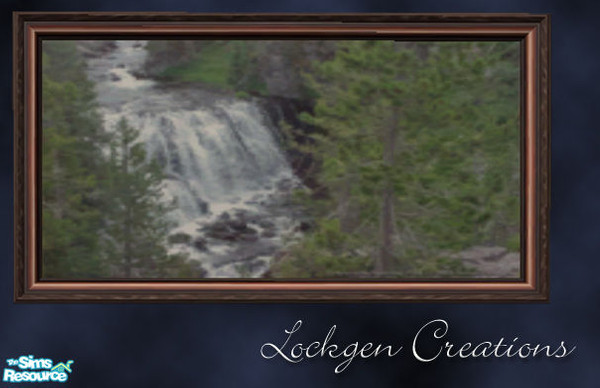 Sims 2 — The Landscapes - Yellowstone Waterfall by lockgen — 