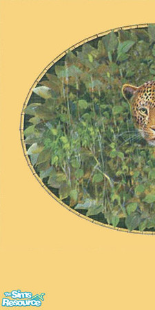 Sims 2 — Leopard Wallpaper 1 of 2 by Dark_Design — Let this leopard make its spot on the wall stand out! This goes with
