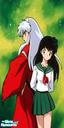 Sims 2 — Pair by KagomeHanyou — Inyasha mural.