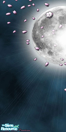 Sims 2 — Glowing Moon 1/3 by KagomeHanyou — Inyasha mural.