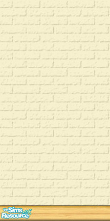 Sims 2 — Creme Painted Brick Wall by dotcombuilder — Creme Painted Brick Wall. Coordinates with my Serene Woods Sunroom.