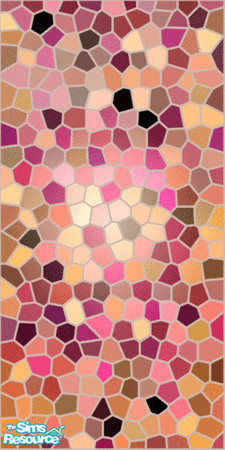 Sims 2 — Pink stained glass wall by mistydreamer — Pink stained glass wall by MistyDreamer.