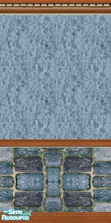 Sims 2 — Blue Stone Tile and Blue Stucco Wall by lledford — Be sure to get the Blue Stone Tile Floor that matches this