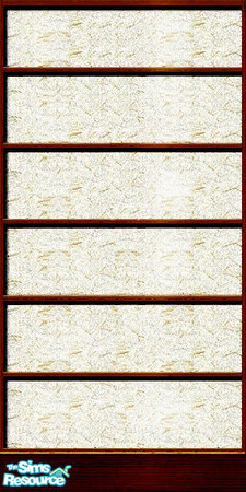 Sims 2 — Shoji Wall Panel - Dark Laquered by RisingSun — Delicate silk paper walls framed with dark, cherry laquered