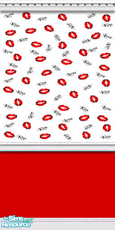 Sims 2 — Love & Kisses by Bitzybus — Love & Kisses wallpaint.