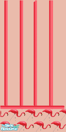 Sims 2 — pink flamingo wall by ead425 — matches pink flamingo tile