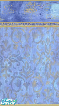 Sims 2 — Blue and Gold by ms_teree — Dark but pretty. Created by Ms Teree.