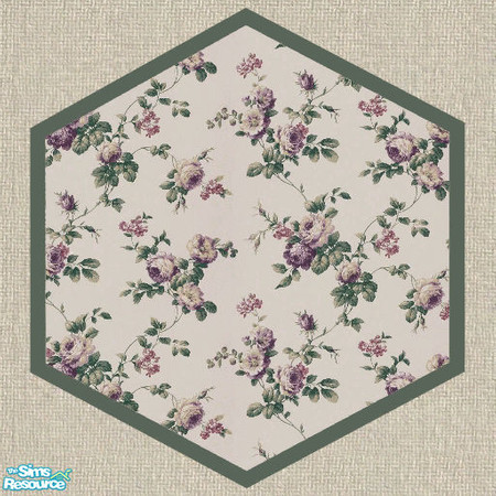 Sims 2 — Purple Rose rug by Bitzybus — Four tile rug that matches the Purple Rose bedroom set.