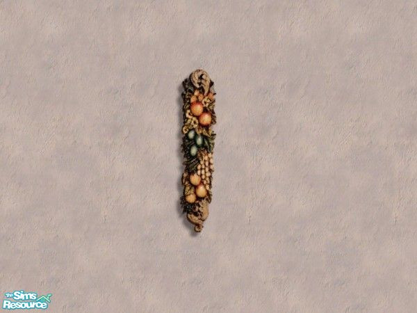 Sims 2 — Fruit decoration by Bitzybus — Wall decoration to go with the set. Look at the purchase price and you will know