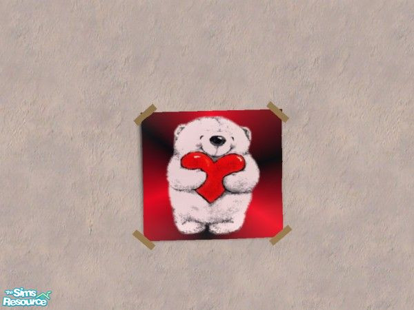 Sims 2 — Love & Kisses, poster 1 by Bitzybus — Poster to go with the Love & Kisses bedroom set.